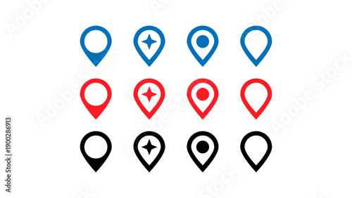 Map Pin POI Point of Interest Vector