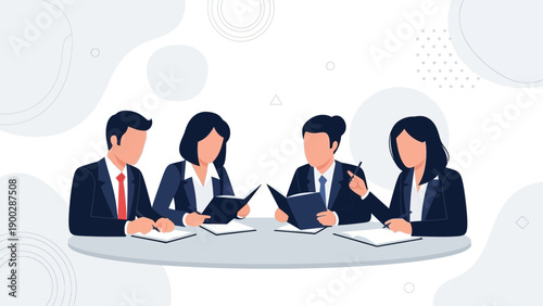 Business Meeting Team Collaboration Discussion Strategy Planning Corporate Teamwork