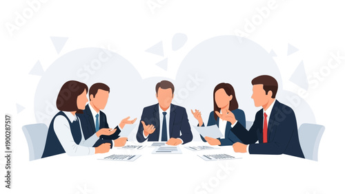 Business Meeting Team Collaboration Discussion Strategy Planning Office