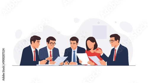 Business Meeting Team Collaboration Discussion Strategy Planning