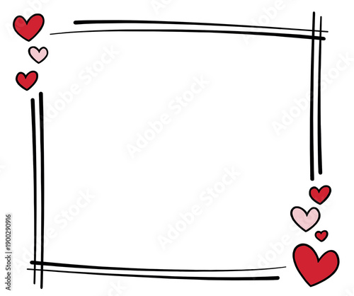 Valentine's Day cards in red tones,a place for text.	
