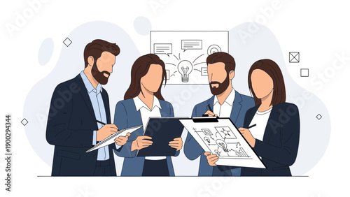 Business Team Brainstorming Idea Generation Meeting