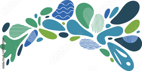 abstract paint splash vector composition gradient background design