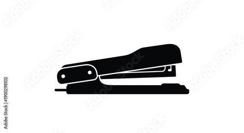 Black coffee cup and paper bag in stark contrast silhouette