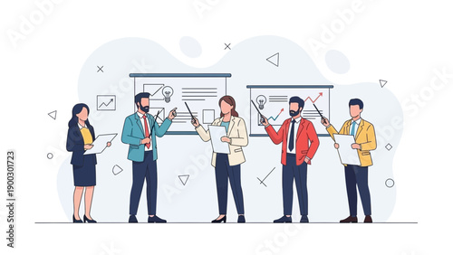 Business Team Presentation Meeting