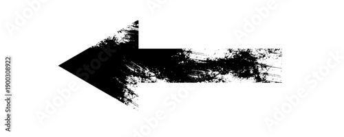 Long arrow. Black arrow pointing right. Black large arrow pointing right. Bold thine long arrow. Vector illustration.