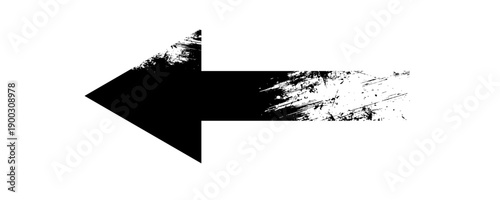 Long arrow. Black arrow pointing right. Black large arrow pointing right. Bold thine long arrow. Vector illustration.