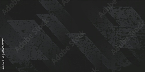 black rough abstract background overlap layer on dark space with diagonal lines decoration. modern graphic design element vintage style concept for web banner, flyer, card or brochure cover.eps.10.
