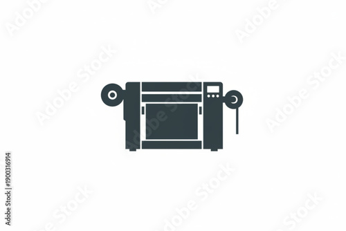 Print Machine: A detailed illustration of a print machine.