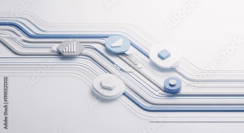 AI Business Workflow Optimization Concept