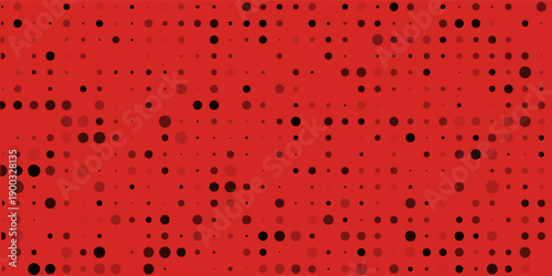 Dot red pattern screen led light gradient texture background. Abstract technology big data digital background. 3d rendering.