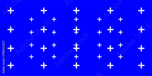 Blue screen background, motion tracking markers. Art design blue screen backdrop template. Line elements good modern