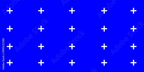Blue screen background, motion tracking markers. Art design blue screen backdrop template. Line elements