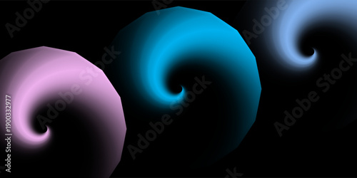 Graphic design art of abstract illusion of spiral with geometric shapes geometric neutral modern