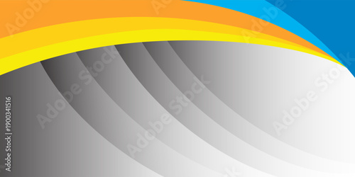 Abstract wavy blue and yellow background, modern design eps 10 gradien walpaper