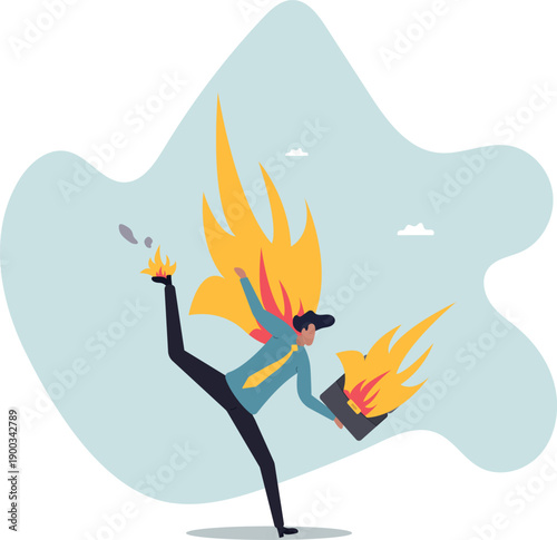 Business deadline, rush hour situation or in hurry to complete work.about a man and his life.