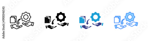 Transferring icon set multiple style collection