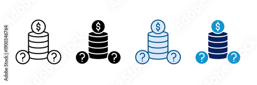 Business Forecasting Icon Set Multiple Style Collection