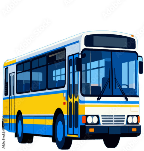 bus isolated on white background