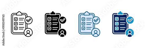 Assessment Criteria Icon Set Multiple Style Collection