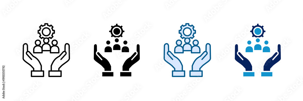 Obraz premium Public Services Icon Set Multiple Style Collection