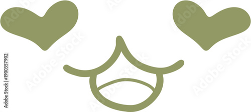 귀여운 반한 표정