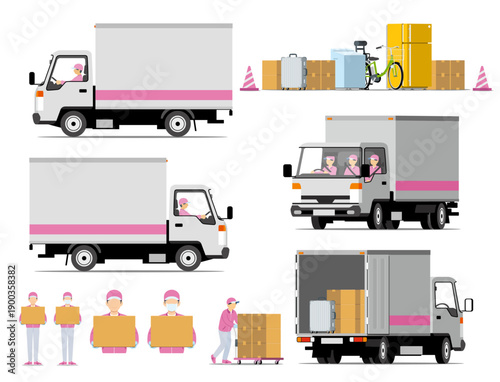 引越し荷物とトラック、作業スタッフ03_20260204