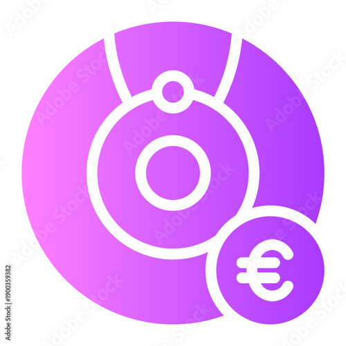 euro gradient icon