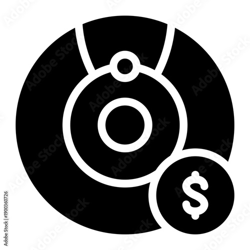 money glyph icon