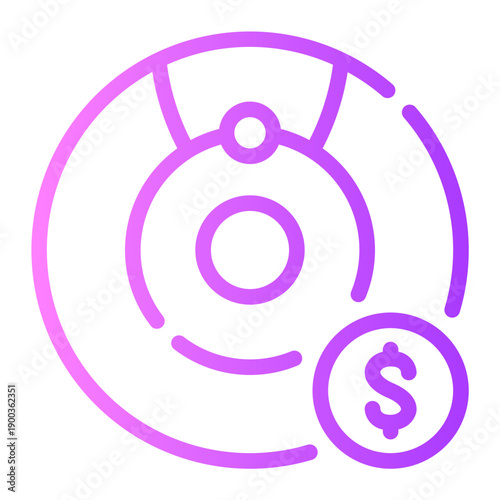 money gradient icon