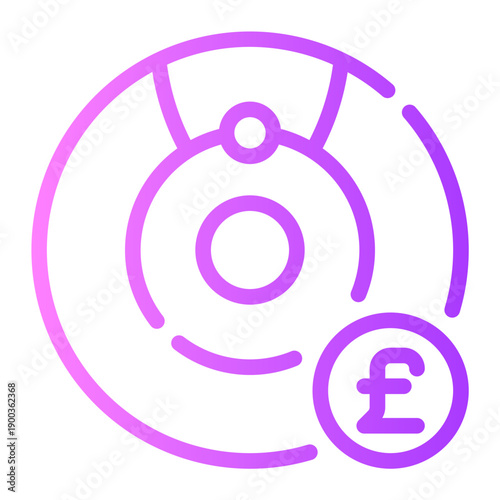 pound gradient icon