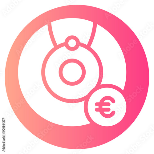 euro gradient icon