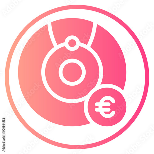 euro gradient icon