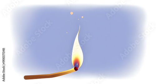 match, burning, flame, fire, ignition, spark, heat, light, glow, blaze, ember, smoke, ash, wood, stick, sulfur, danger, hazard, warning, energy, warmth, dramatic, intense, motion, dynamic, illustratio