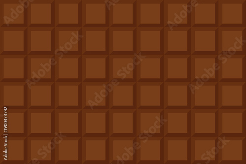 Chocolate Bar Seamless Pattern Texture Background Vector Illustration,dessert background, vector illustration in flat style. Chocolate bar