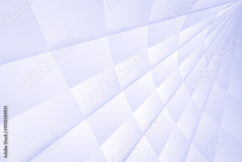Abstract white and light purple geometric square pattern with elegant perspective lines on creative professional background