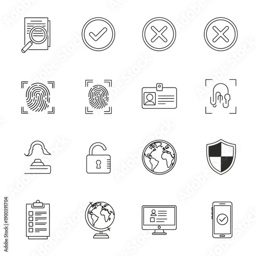 Security icons for protection and safety.