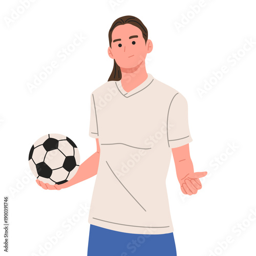 vector of female soccer players holding and controlling a football in various poses. Suitable for football concepts, sports education, youth training, fitness content,mobile apps, websites, poster