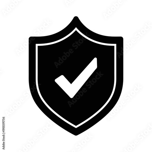 Shield with check mark icon.