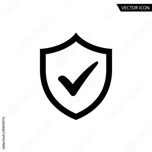 Shield with check mark icon.