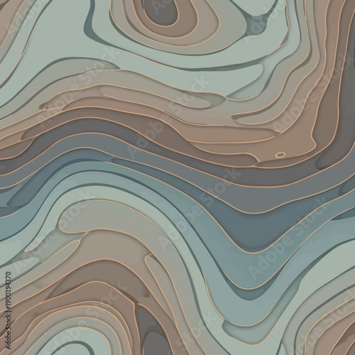 Abstract layered topographic map design.