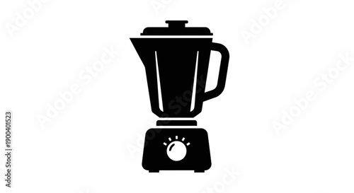 Black Blender Kitchen Appliance Icon.