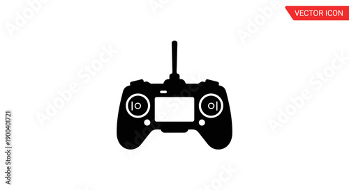 Black silhouette of a game controller.