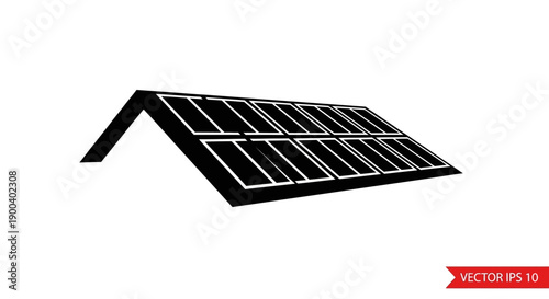 Solar panel on roof top installation.