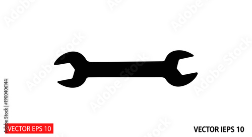 Adjustable Wrench Tool Closeup View.