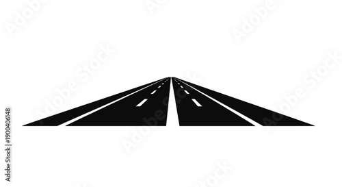 Asphalt road stretching into distance.