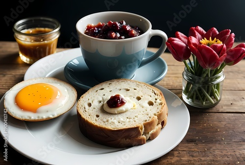 cup of coffee and cake
