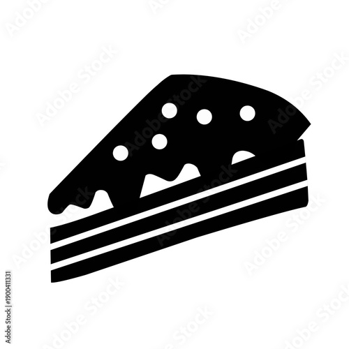 bread silhouette isolated on white background