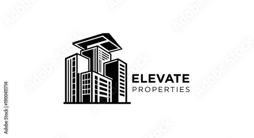 Elevate Properties Real Estate Logo Design.