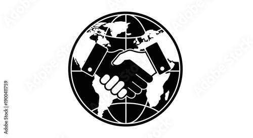 Handshake Between Two People Global Partnership.